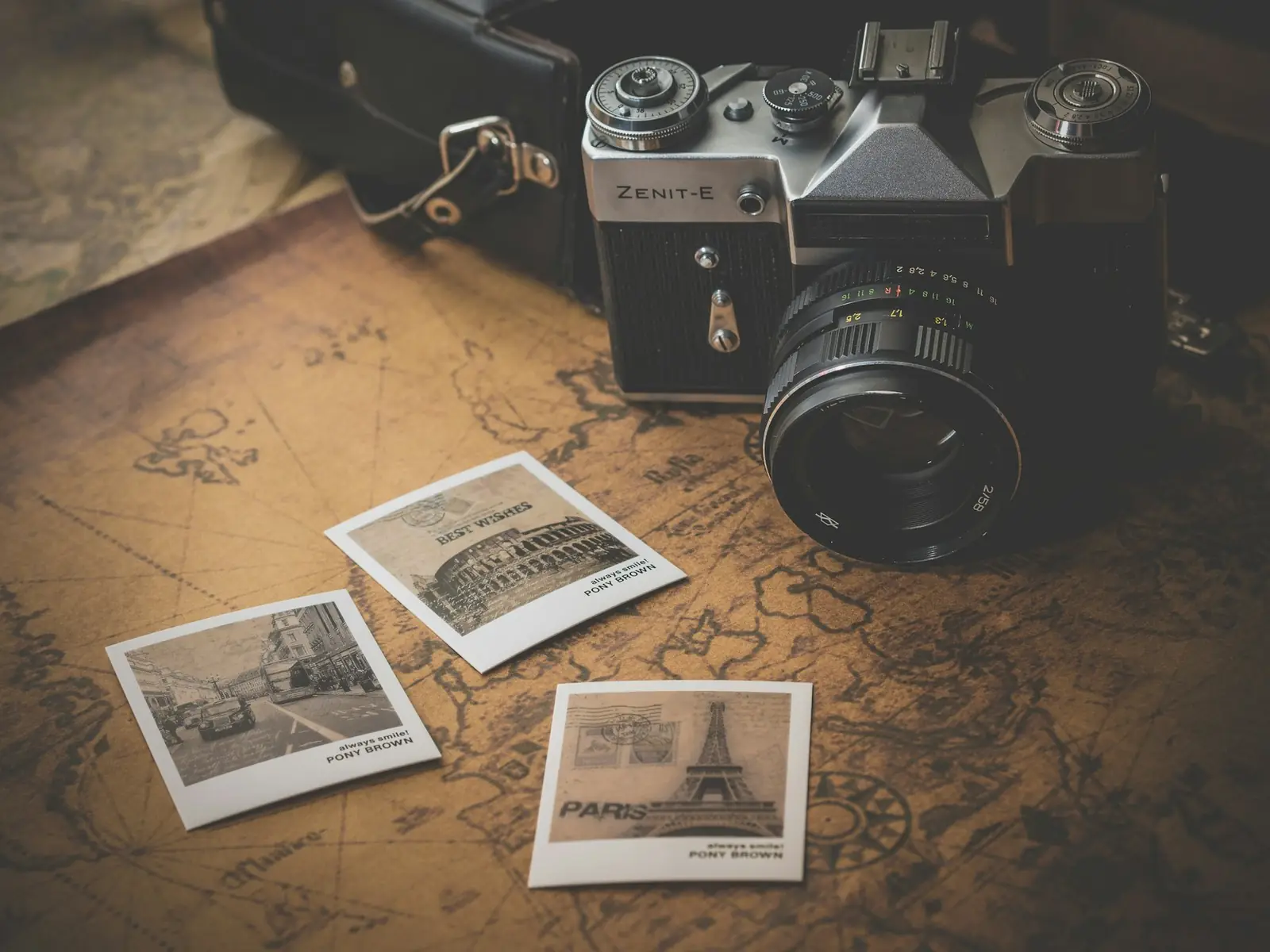 A camera on a table, ready for a photography session